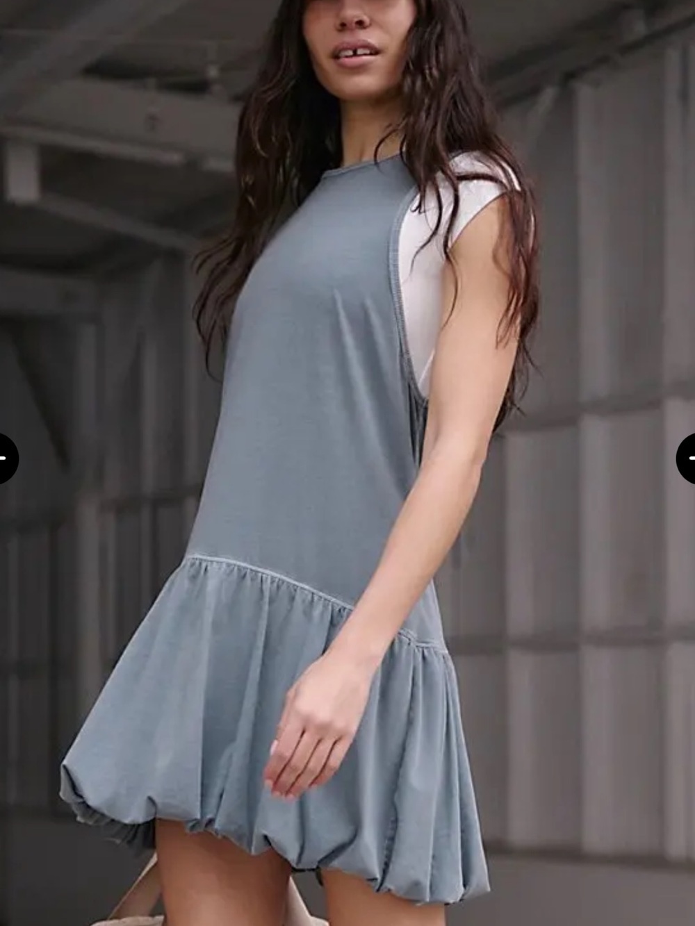 FREE PEOPLE MOVEMENT HOT SHOT BUBBLE SET in Denim Blue women’s Medium NWT - Picture 6 of 12